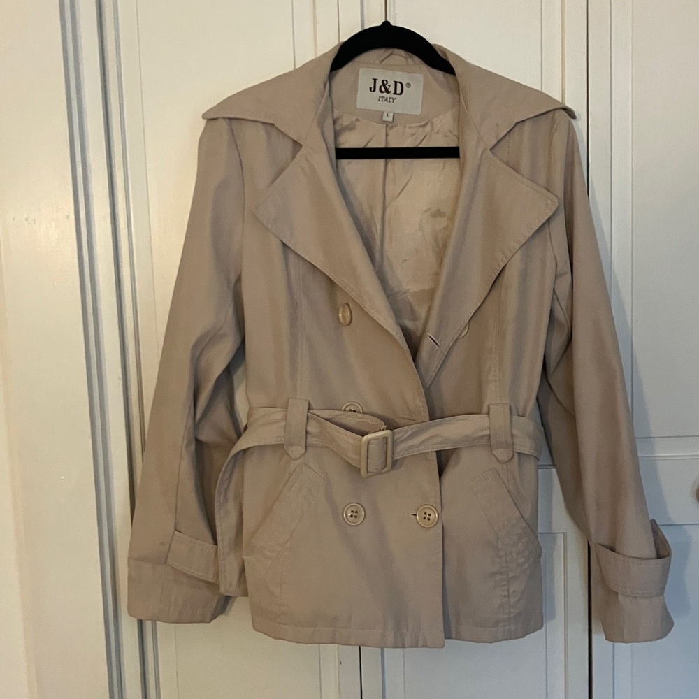 Women's Tan Belted Jacket